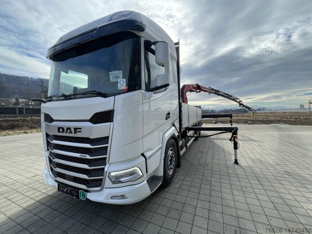 Camion à plate-forme DAF XF 480 FAN Kranwagen