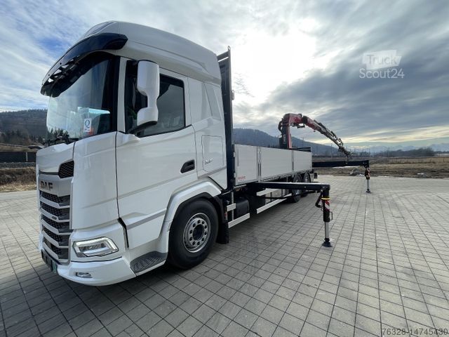 Camion à plate-forme DAF XF 480 FAN Kranwagen