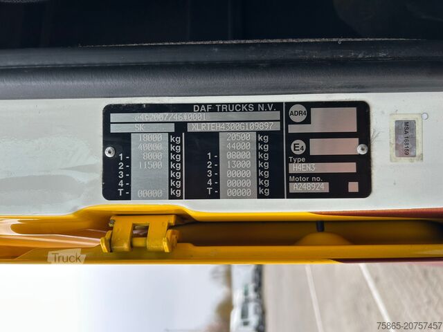 Standard-SZM DAF XF 460 FT SC / 766 dkm / New Tacho V2 / 2 Tanks...