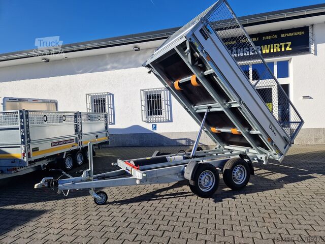Remolque basculante Debon PW Kipper elektro mit Laubgitter direkt