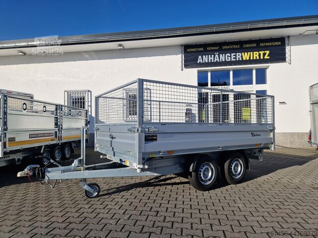 Kipper-Anhänger Debon PW Kipper elektro mit Laubgitter direkt