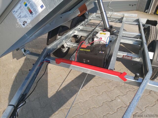 Remolque basculante Debon PW Kipper elektro mit Laubgitter direkt