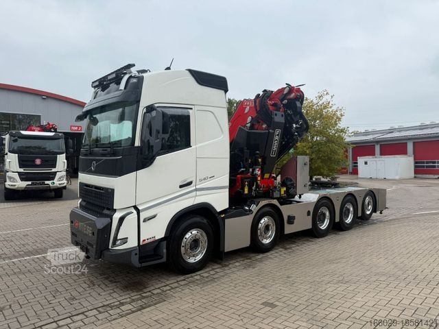 Grúa montada en camión VOLVO FH540 10x4 mit F1150 Ladekran, Sattelzugmaschine