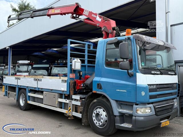 Nakladalna ploščad DAF CF 75.310 Handgeschakeld, Bladgeveerd, HMF 1560 K3