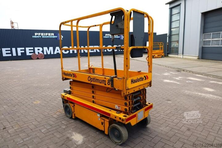 Makaslı kaldırma Haulotte Optimum 8 As-Is, Electric, 7.77m Working Height, 2