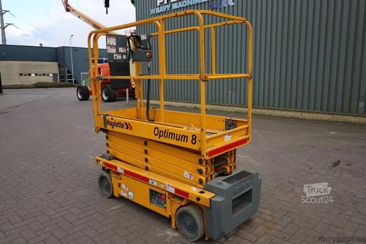 Makaslı kaldırma Haulotte Optimum 8 As-Is, Electric, 7.77m Working Height, 2