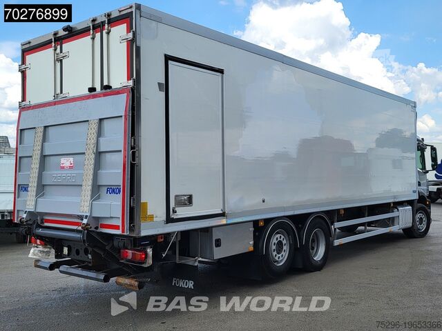 Koel-vriestransport Mercedes Antos 2535 6X2 Lumikko L7 cooler ladebordwand L...