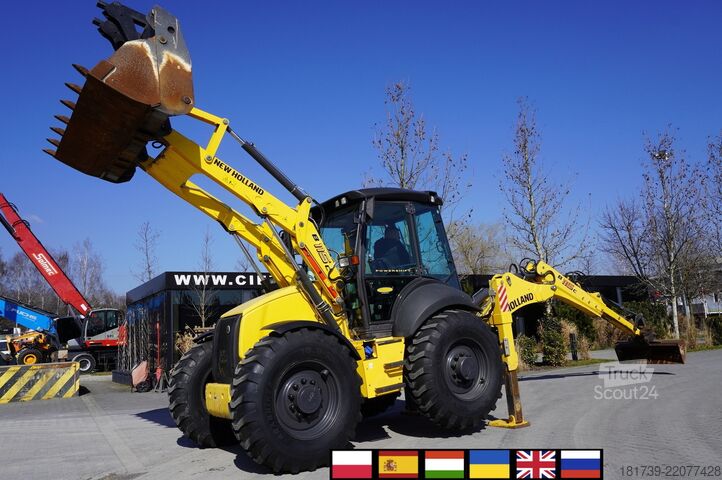 Baggerlader New Holland B 115 C backhoe loader / 1000 MTH !