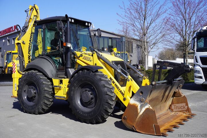 Baggerlader New Holland B 115 C backhoe loader / 1000 MTH !