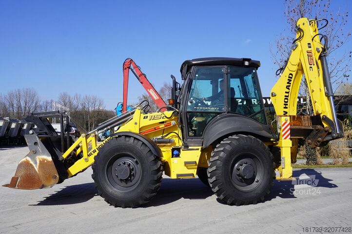 Baggerlader New Holland B 115 C backhoe loader / 1000 MTH !
