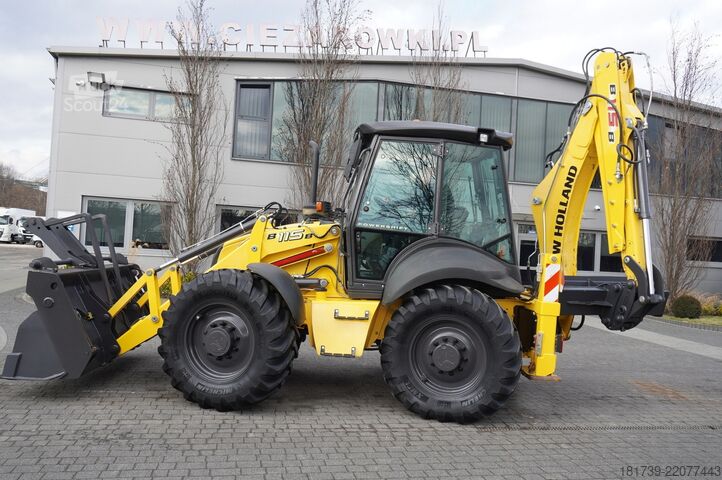Rétrochargeuse New Holland B115B backhoe loader / 4600 MTH ! / 2020