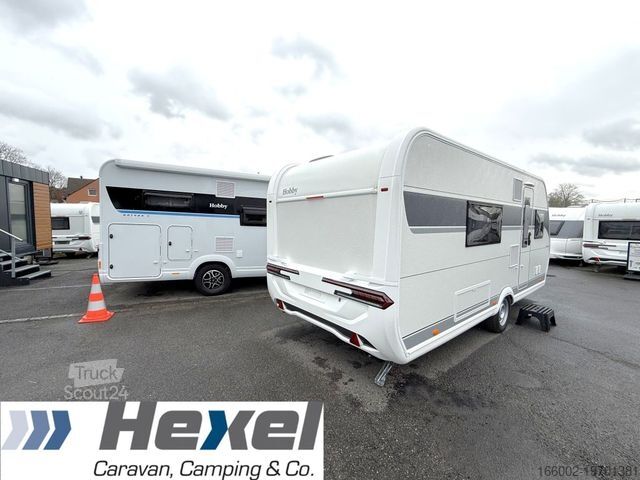 Caravane HOBBY De Luxe 495 WFB Modell 2026 ausgestellt!