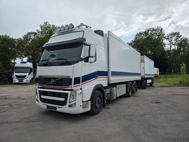 Koelwagen VOLVO FH 480 Kühler mit Kühlanhänger, LBW+Türen