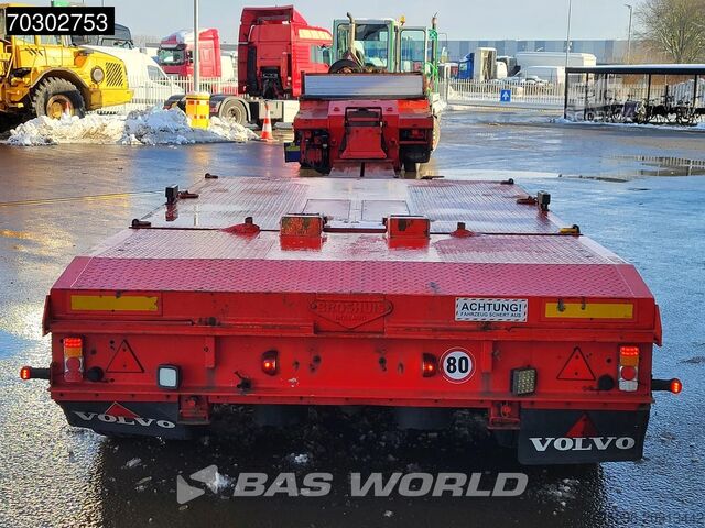 Nizki nakladalnik Broshuis 2ABD-38A 3 axles 3x Steering Axle Extendable