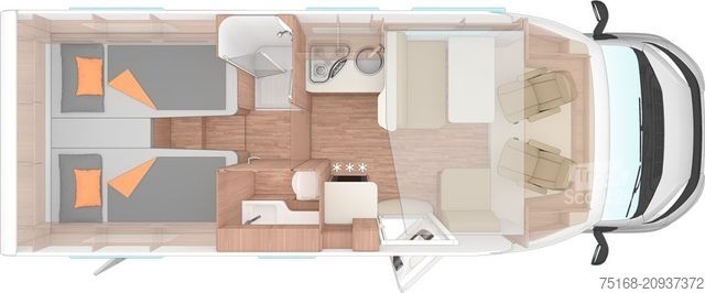 Teilintegriertes Wohnmobil WEINSBERG CaraSuite 700 ME Ehemaliger Mietwagen