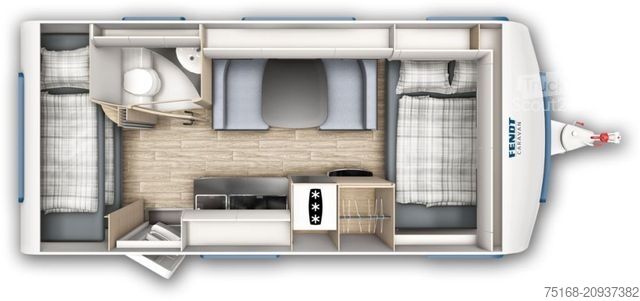 Caravana FENDT Apero 495 SKM Modell 2025 / 1800 Kg / Ibiza