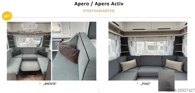 Caravan FENDT Apero Activ 390 FH Modell 2026 / 1700 kg / Brent