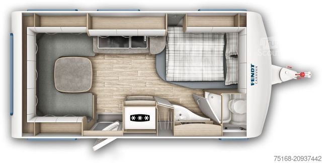 Caravana FENDT Bianco Activ 445 SFB Modell 2026 / 1700 kg / Sav