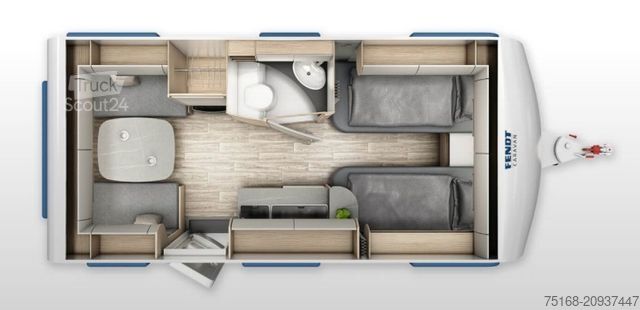 Caravan FENDT Bianco Selection 465 TG Modell 2026 / 1800 kg /