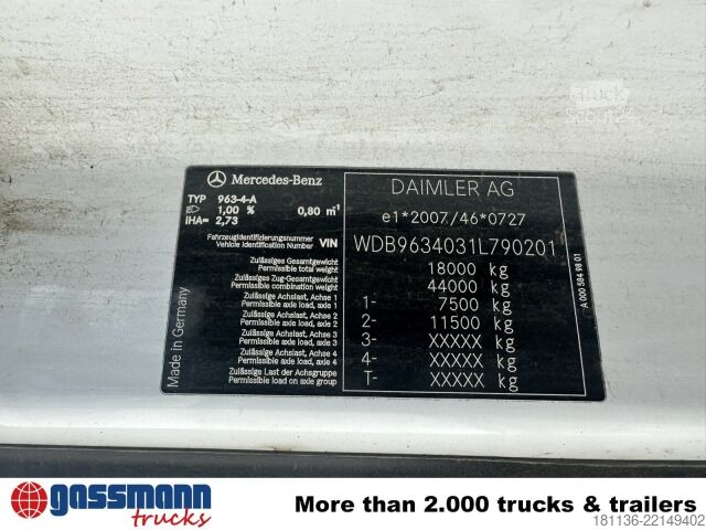 Стандартный седельный тягач Mercedes-Benz Actros 1845 LS 4x2, StreamSpace, Kipphydraulik