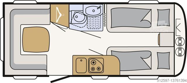 Caravan DETHLEFFS Camper 470 ER Dusch-Pak.,17 Zoll Alu,FT,EB-Umbau