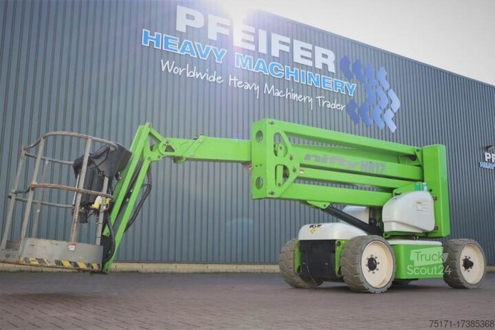 Plate-forme de travail télescopique articulée Niftylift HR17NDE HYBRIDE Hybrid Battery & Diesel, 17m Worki