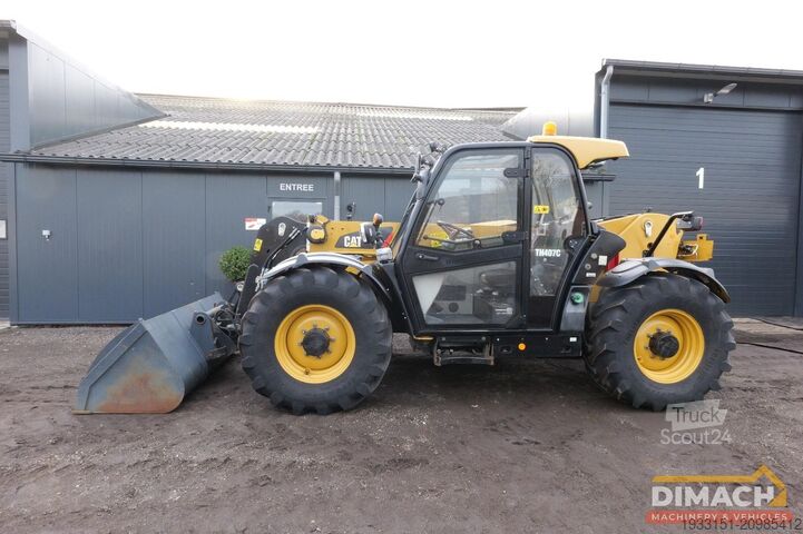  Caterpillar TH407C AG 40 km/u - 7 meter giek - Manitou hydr...