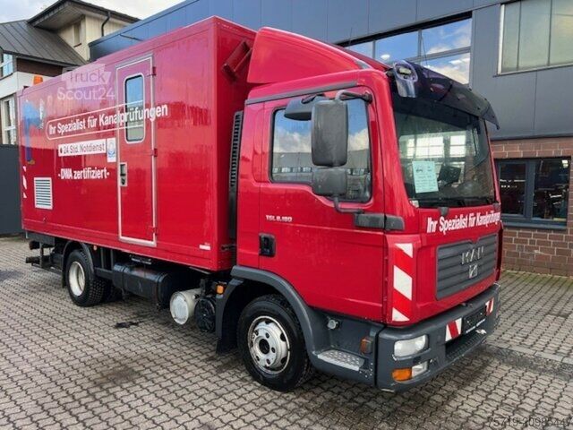 Vacuümtankwagen MAN 8.180 4x2 TGL Dichtheitsprüffahrzeug Sklarz