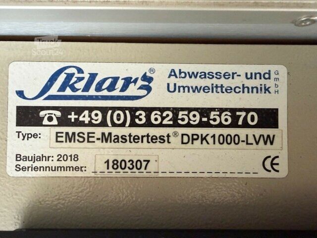 Vacuümtankwagen MAN 8.180 4x2 TGL Dichtheitsprüffahrzeug Sklarz