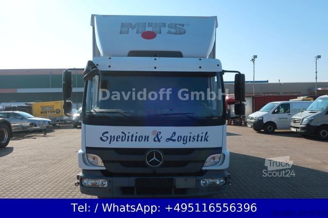 Transportador con plataforma y toldo MERCEDES-BENZ Atego 818 1.Hand / Ladeboardwand Nr.1032