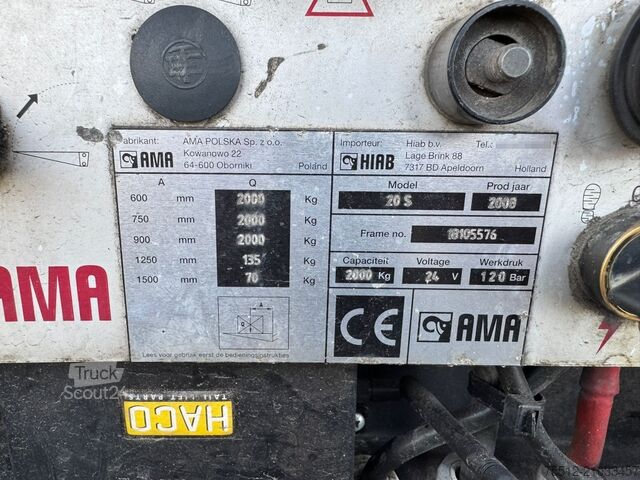 Schiebeplanen Groenewegen 1-Asser / Tail Lift / TUV: 12:-2026 / NL Trailer