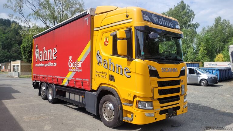 LKW mit Pritsche & Plane SCANIA R 450 Topline 6x2 Lift&Lenkachse LBW Alu