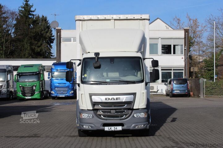 Camion plateau avec bâche Daf LF 280 E6 Pritsche-Plane LDW LBW 299.960 Km