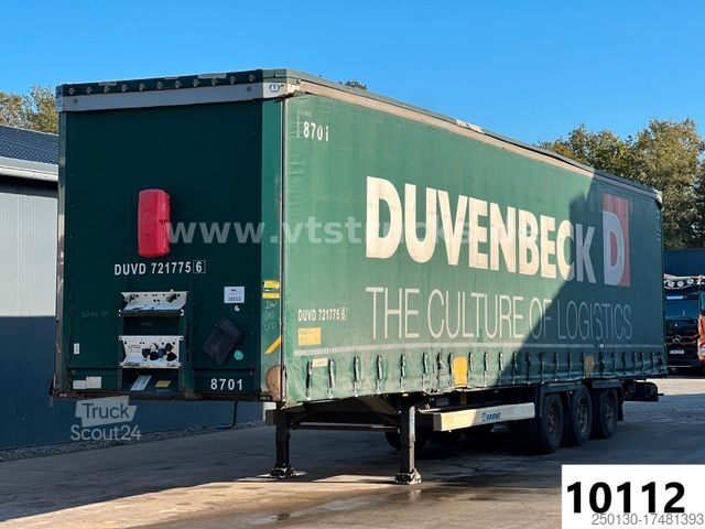 Open oplegger met zeil KRONE SD Pritsche + Plane Edscha-Verdeck