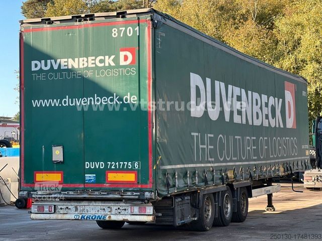 Open oplegger met zeil KRONE SD Pritsche + Plane Edscha-Verdeck