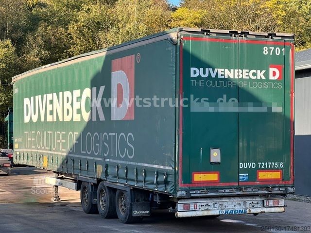 Open oplegger met zeil KRONE SD Pritsche + Plane Edscha-Verdeck