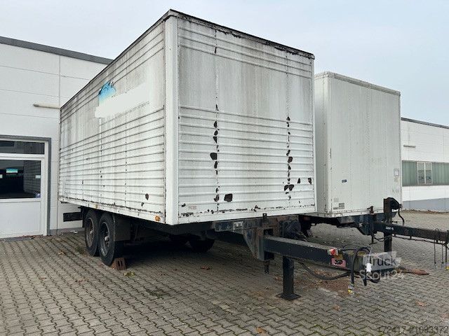 Box trailer MÜLLER-MITTELTAL EAL-TA-F 8,6tonner 5,8 Nutzlast 2 ACHSER TANDEM