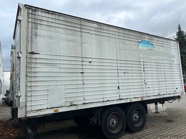Box trailer MÜLLER-MITTELTAL EAL-TA-F 8,6tonner 5,8 Nutzlast 2 ACHSER TANDEM