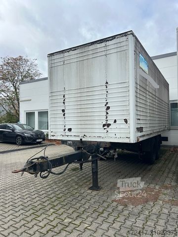 Box trailer MÜLLER-MITTELTAL EAL-TA-F 8,6tonner 5,8 Nutzlast 2 ACHSER TANDEM