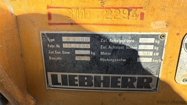 Εκσκαφέας ερπυστριοφόρος LIEBHERR R 900 B Kettenbagger VOLL Einsatzbereit! 5950 St