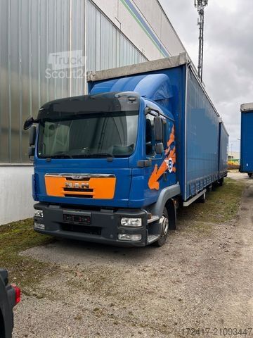 Βαν με κουρτίνα πλευράς MAN TGL 8.220 BL + 1 Achs ANhänge Eur o 5 wie 8.180