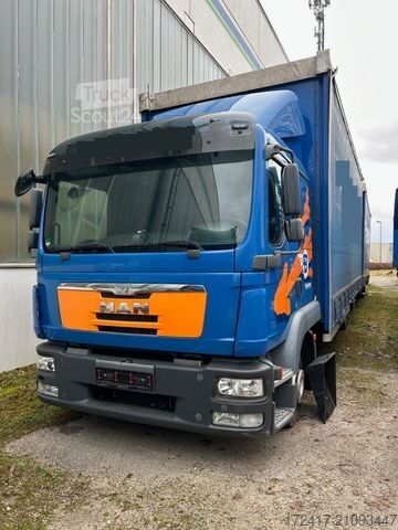 Βαν με κουρτίνα πλευράς MAN TGL 8.220 BL + 1 Achs ANhänge Eur o 5 wie 8.180