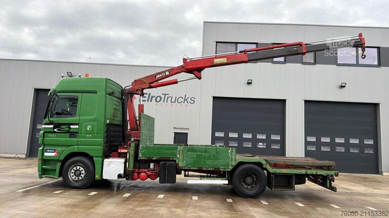 Platte bak Mercedes-Benz actros 1844 (EPS / GRUE MKG 175 / CRANE MKG 175...
