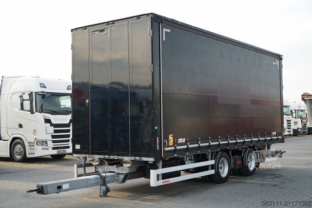 Remorque ouverte avec bâche WECON PRZYCZEPA - 7,7 M / TANDEM / PRZEJAZDOWA  / SAF