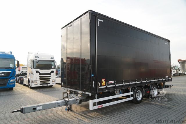 Remorque ouverte avec bâche WECON PRZYCZEPA - 7,7 M / TANDEM / PRZEJAZDOWA  / SAF