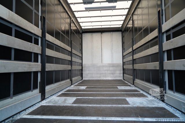 Remorque ouverte avec bâche WECON PRZYCZEPA - 7,7 M / TANDEM / PRZEJAZDOWA  / SAF