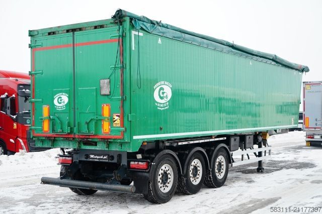 Semi-remorque benne WIELTON GRAS / WYWROTKA / 54 M3 / ALUMINIOWA /  O? PODNO