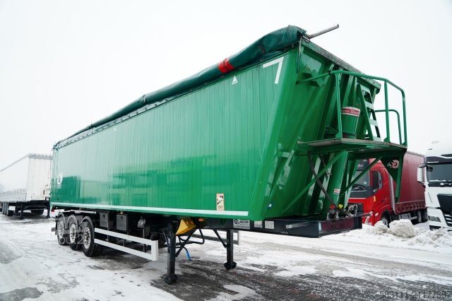 Semi-remorque benne WIELTON GRAS / WYWROTKA / 54 M3 / ALUMINIOWA /  O? PODNO