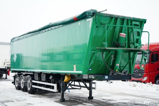 Semi-remorque benne WIELTON GRAS / WYWROTKA / 54 M3 / ALUMINIOWA /  O? PODNO