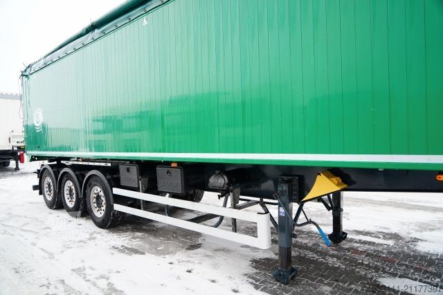 Semi-remorque benne WIELTON GRAS / WYWROTKA / 54 M3 / ALUMINIOWA /  O? PODNO